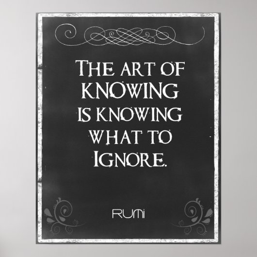 Chalkboard Typography with an Inspirational Quote Poster (Voorkant)