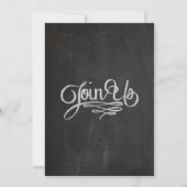 Chalkboard - Uitnodiging tot opwarming van de aard (Achterkant)