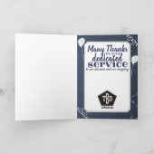 Chalkboard universele werknemer jubileumkaart kaart (Binnen)