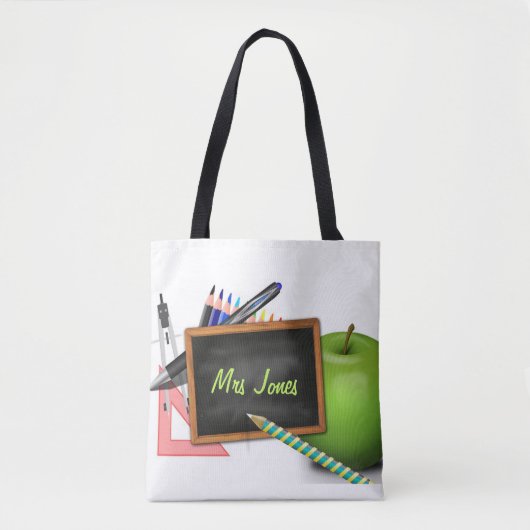 Chalkboard van de leraar tote bag (Voorkant)