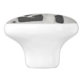 Chalkboard van de olifantenfamilie keramische knop (Zijkant)