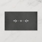 Chalkboard ventilator Visitekaartje witte bloemen (Achterkant)