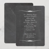 Chalkboard verjaardagsfeestje kaart (Voorkant / Achterkant)
