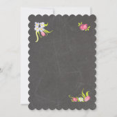 Chalkboard Victoriaans Gestapelde theebekertjes Te Kaart (Achterkant)