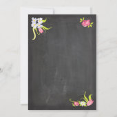 Chalkboard Victoriaans Stapelde Tea Cups Uitnodigi Kaart (Achterkant)