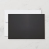 Chalkboard Vintage Wedding Ticket RSVP Kaartje (Achterkant)