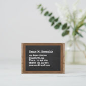 Chalkboard Visitekaartje (Staand voorkant)