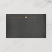 Chalkboard Visitekaartje met Waterverf Ca (Achterkant)