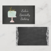 Chalkboard Visitekaartje met Waterverf Ca (Voorkant / Achterkant)