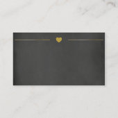 Chalkboard Visitekaartje van bakkerij met een heek (Achterkant)