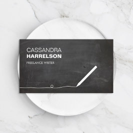 CHALKBOARD VISITEKAARTJE VOOR AUTEURS & SCHRIJVERS