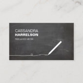 CHALKBOARD VISITEKAARTJE VOOR AUTEURS & SCHRIJVERS (Voorkant)
