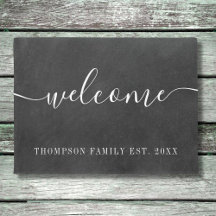 Chalkboard voor persoonlijke familienaam