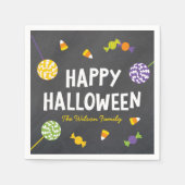 Chalkboard - vriendelijke creaties Happy Halloween Servetten (Voorkant)