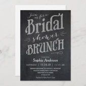 Chalkboard Vrijgezellenfeest Brunch Invitaties Kaart (Voorkant / Achterkant)