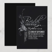  Chalkboard Vrijgezellenfeest nodigt uit Kaart (Voorkant / Achterkant)