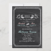  Chalkboard vrijgezellenfeest theefeest Kaart (Voorkant)