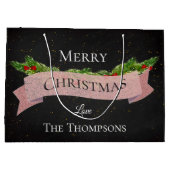  | Chalkboard | Vrolijk kerstfeest | Groot Cadeauzakje (Achterkant)