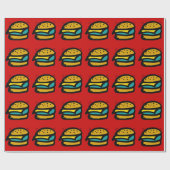 Chalkboard Wallies hamburger verpakkingspapier Cadeaupapier (Vlak)