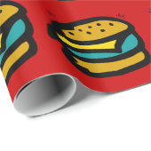 Chalkboard Wallies hamburger verpakkingspapier Cadeaupapier (Rol Hoek)