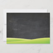 Chalkboard Water Slide Pool Birthday Party Boy Kaart (Achterkant)