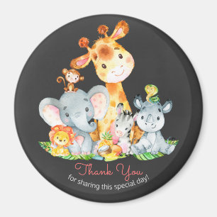 Chalkboard Watercol Cute Oerwoud Animals Hartelijk Magneet