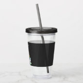 Chalkboard Watercol Cute Safari Oerwoud Baby showe Acryl Drinkbeker (Links)