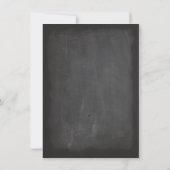 Chalkboard waterglijder verjaardagsfeest kaart (Achterkant)