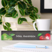 Chalkboard Waterverf Apple-leraar Naambordje