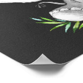 Chalkboard Waterverf Elephant Boy Baby shower Poster (Hoek)