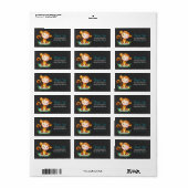 Chalkboard Waterverf Monkey Boy Dank u Etiket (Full Sheet)