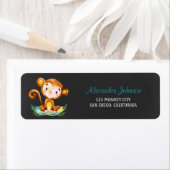 Chalkboard Waterverf Monkey Boy Etiket (Insitu)