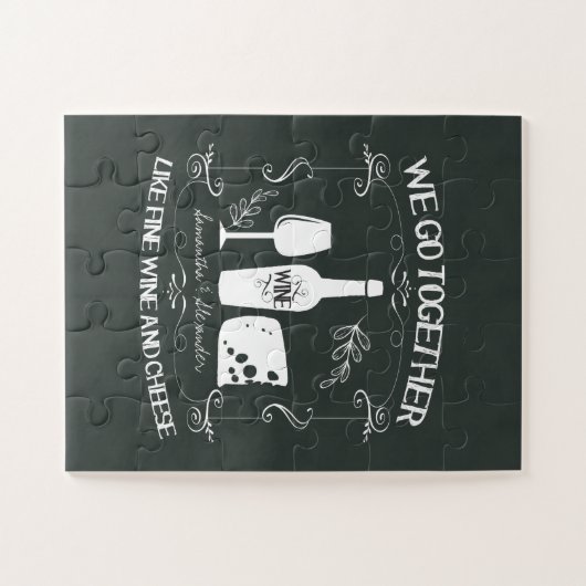  Chalkboard We gaan samen Typografie Legpuzzel (Horizontaal)