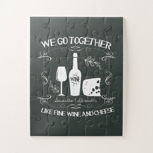  Chalkboard We gaan samen Typografie Legpuzzel (Verticaal)