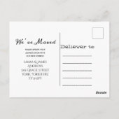 Chalkboard We hebben het Briefkaart van de Aankond (Achterkant)