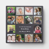 Chalkboard We Love You Nana 14 Fotocollage Fotoplaat (Voorkant)