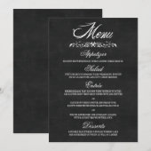 Chalkboard Weddenemmenkaarten Menu (Voorkant / Achterkant)