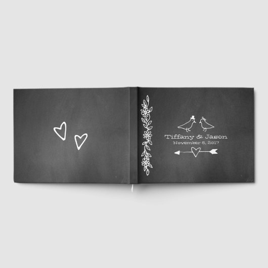 Chalkboard Weddenschap Gastenboek (Volledig)