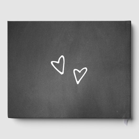 Chalkboard Weddenschap Gastenboek (Achterkant)