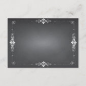 Chalkboard Weddenschap-kaart voor verzending Informatiekaartje (Achterkant)