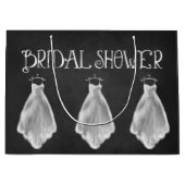 Chalkboard Weddenschap Vrijgezellenfeest Gift Bag Groot Cadeauzakje (Voorkant)