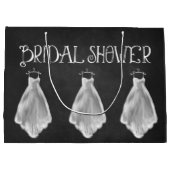 Chalkboard Weddenschap Vrijgezellenfeest Gift Bag Groot Cadeauzakje (Achterkant)