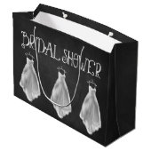 Chalkboard Weddenschap Vrijgezellenfeest Gift Bag Groot Cadeauzakje (Achterkant Gekanteld)