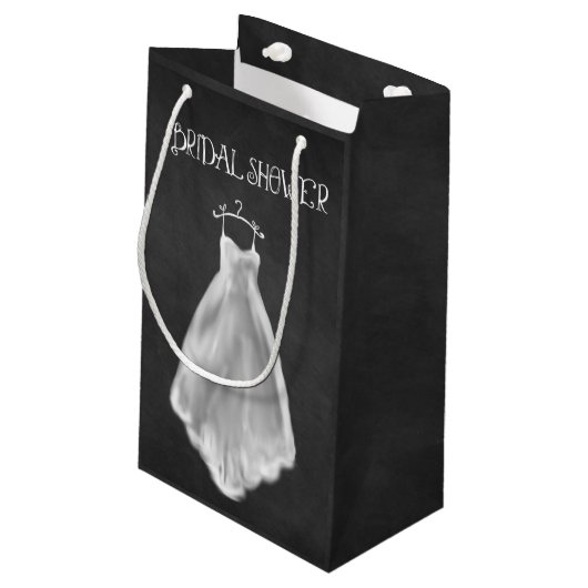 Chalkboard Weddenschap Vrijgezellenfeest Gift Bag Klein Cadeauzakje (Achterkant Gekanteld)