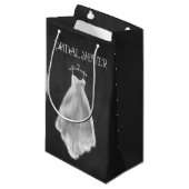 Chalkboard Weddenschap Vrijgezellenfeest Gift Bag Klein Cadeauzakje (Voorkant Gekanteld)