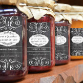 Chalkboard Weddenschap Wijn Label