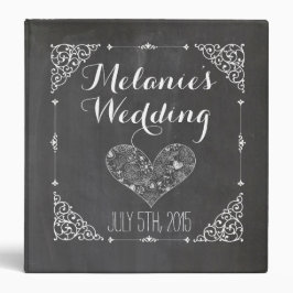  Chalkboard Wedding Album of Cookbook 1 1/2" Multomap