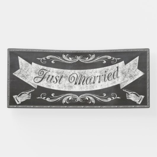 Chalkboard Wedding Banner CBWX (Horizontaal)