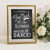 Chalkboard Wedding Bathroom Gentleman print