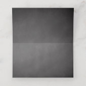 Chalkboard Wedding Black White String Lights Plaatskaartje (Binnenkant ongevouwen)